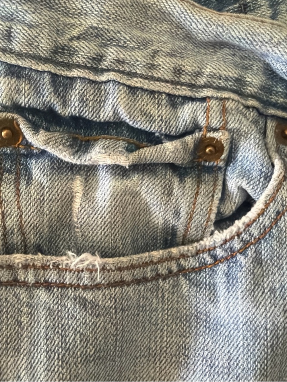 LEVI’S The Original Jeans Men's Waxed Slim Straight Denim 514 Light Blue Jeans - Picture 12 of 13